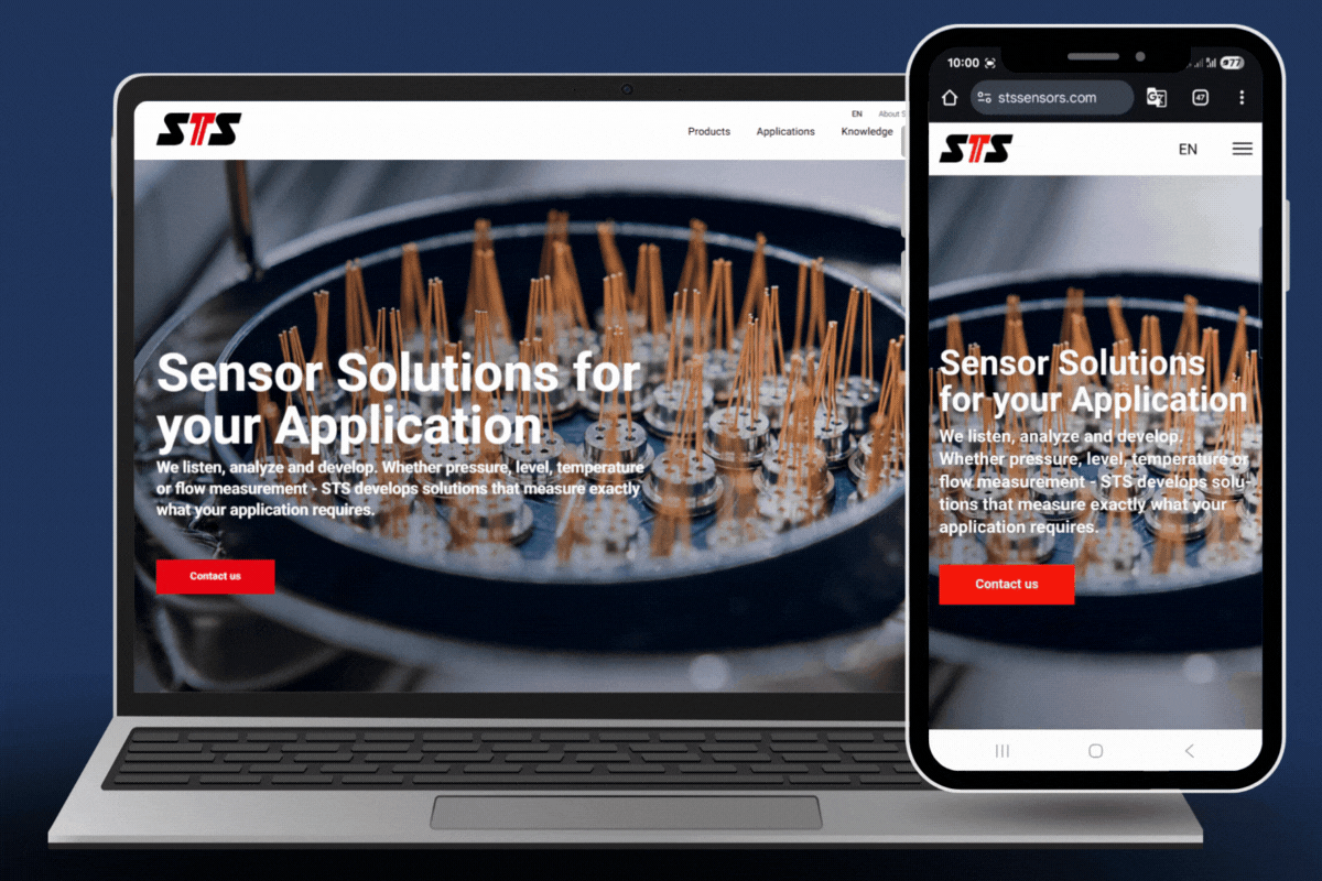 STS Sensor Technik AG: Website Redesign from A to Z